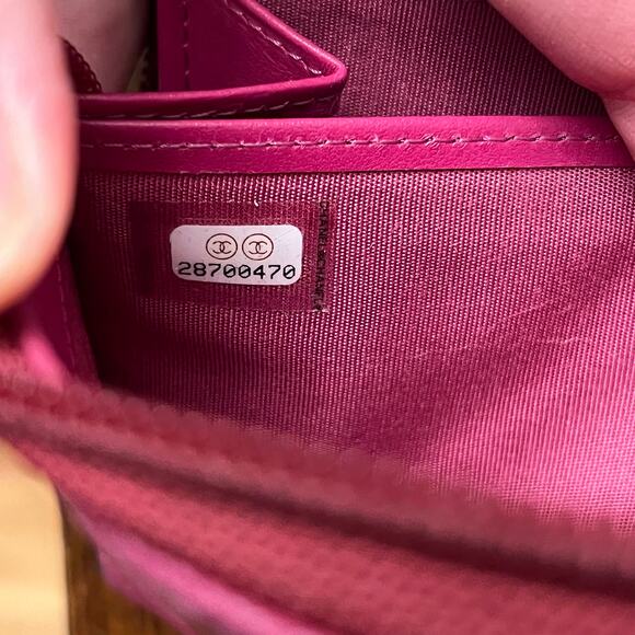CHANEL Pink Caviar Leather Timeless Continental Zipper Wallet - Picture 6 of 14